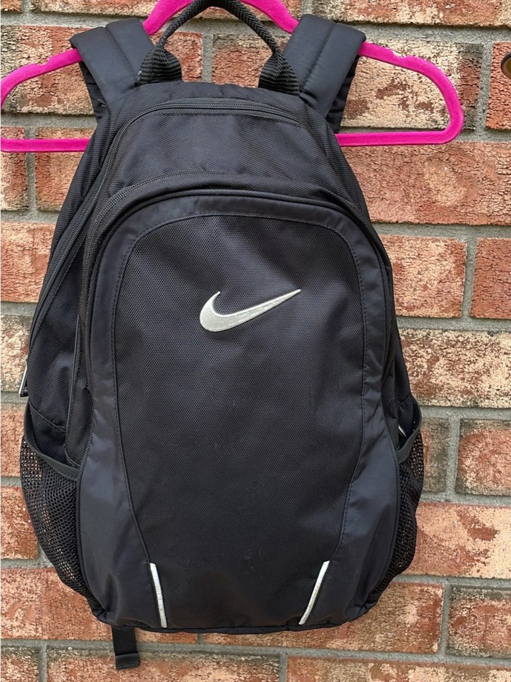 Nike Black Men's Backpack with Silver Swoosh
